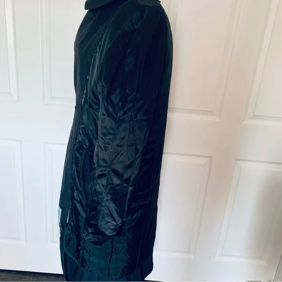 Defense Logistics Agency All Weather Lined Black Army Trench Coat 38R - Picture 11 of 12